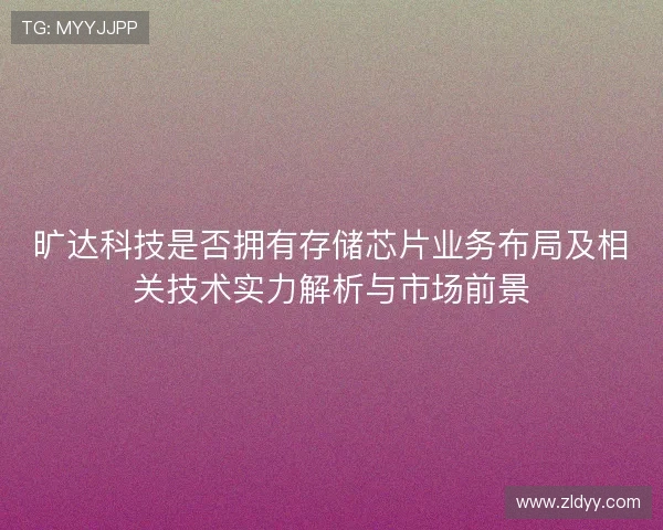 旷达科技是否拥有存储芯片业务布局及相关技术实力解析与市场前景